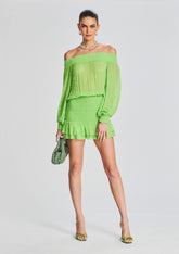 Taisha Embellished Silk Chiffon Dress