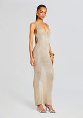 Metallic Knit Dress