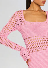 Airie Knit Crochet Dress