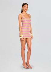 Benni Metallic Knit Mini Dress