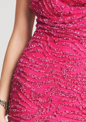 Mich Sequin Tiger Stripe Dress