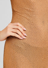 Shilo Embellished Silk Dress