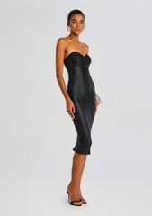 Charlize Coated Knit Dress
