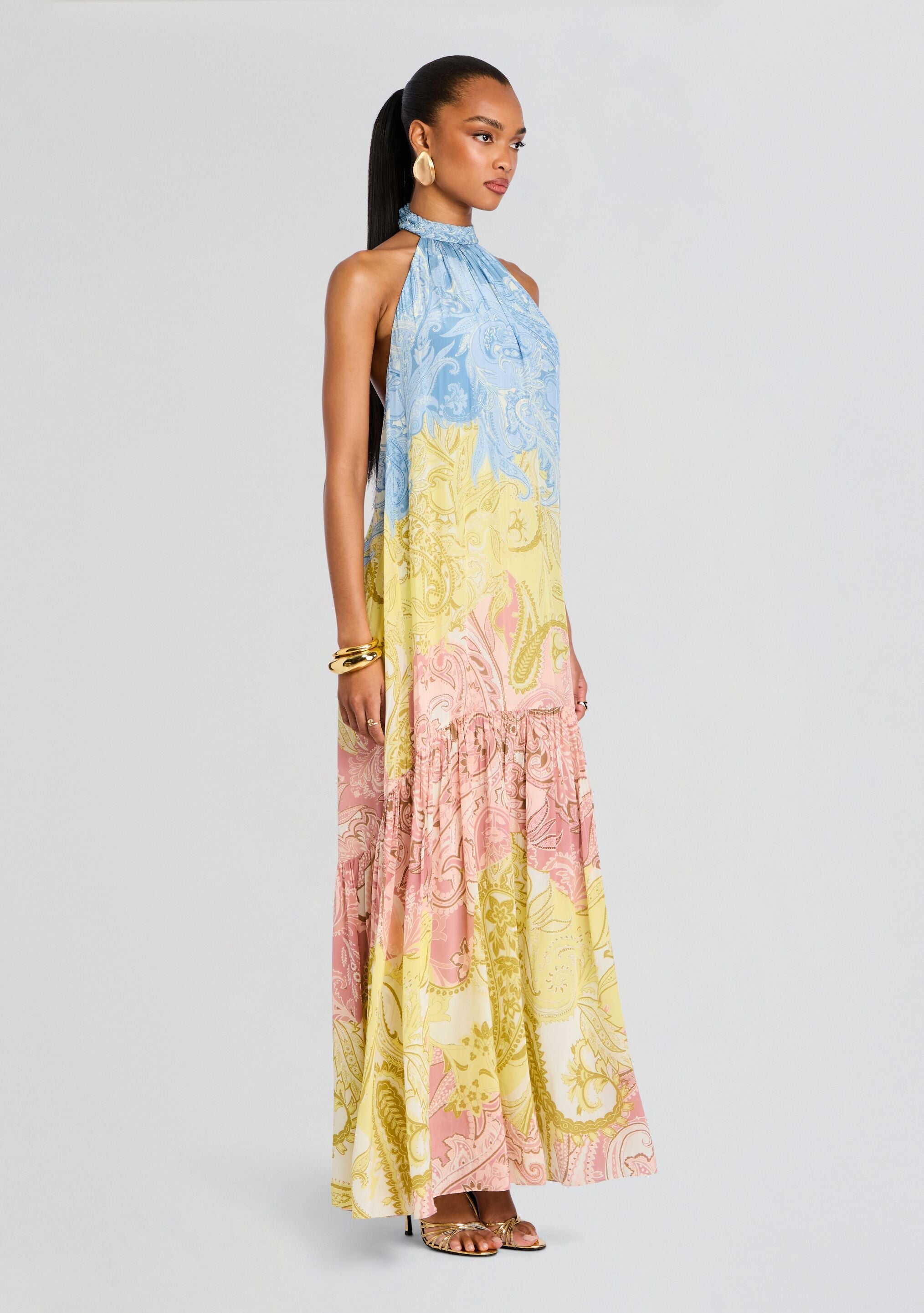 Fiza Halter Long Dress