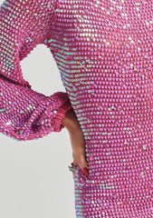 Tara Sequin Crochet Dress