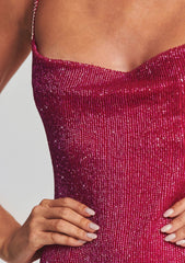 Topaz Glass Beaded Dress